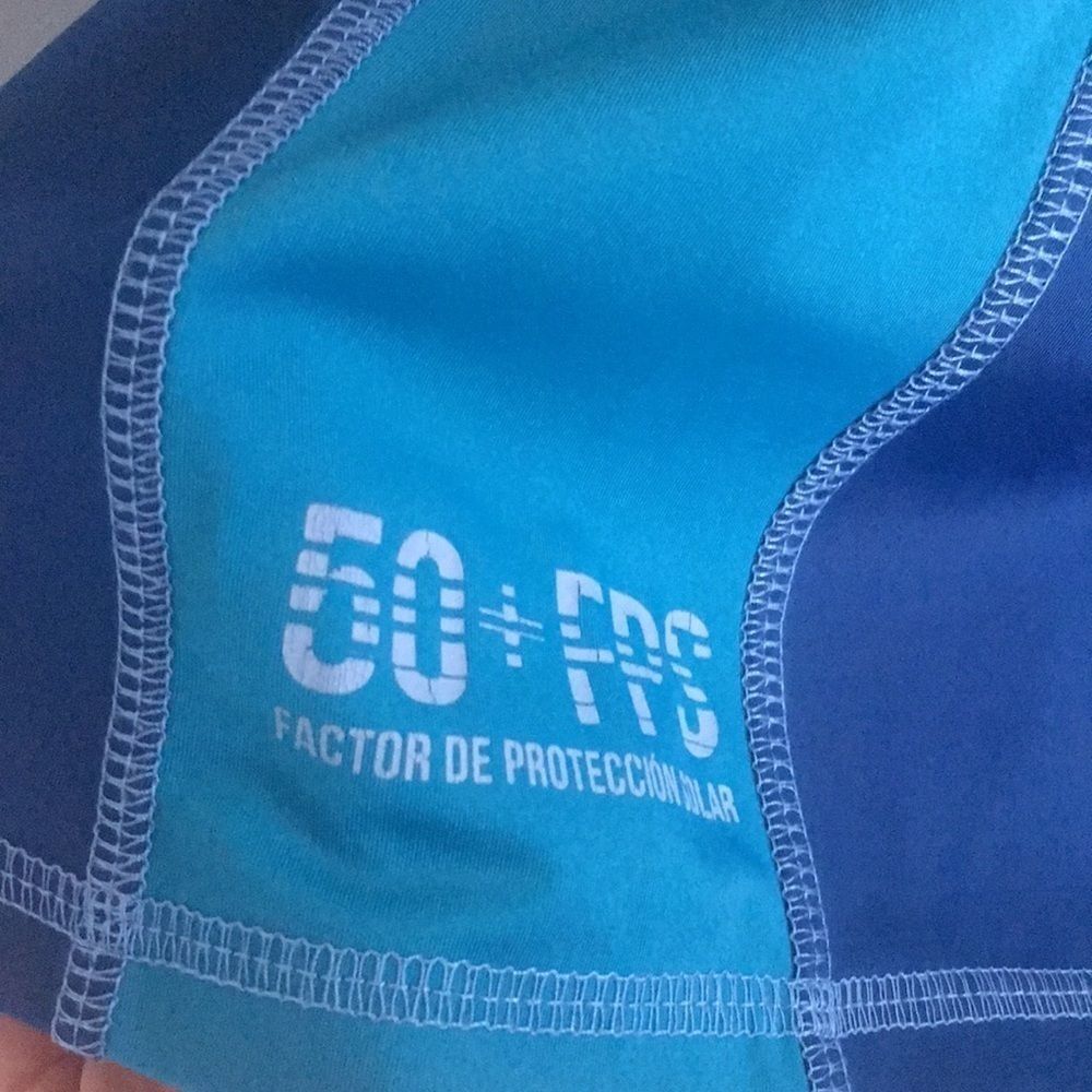 Blue Long Sleeve Rash Guard - Picture 3 of 4